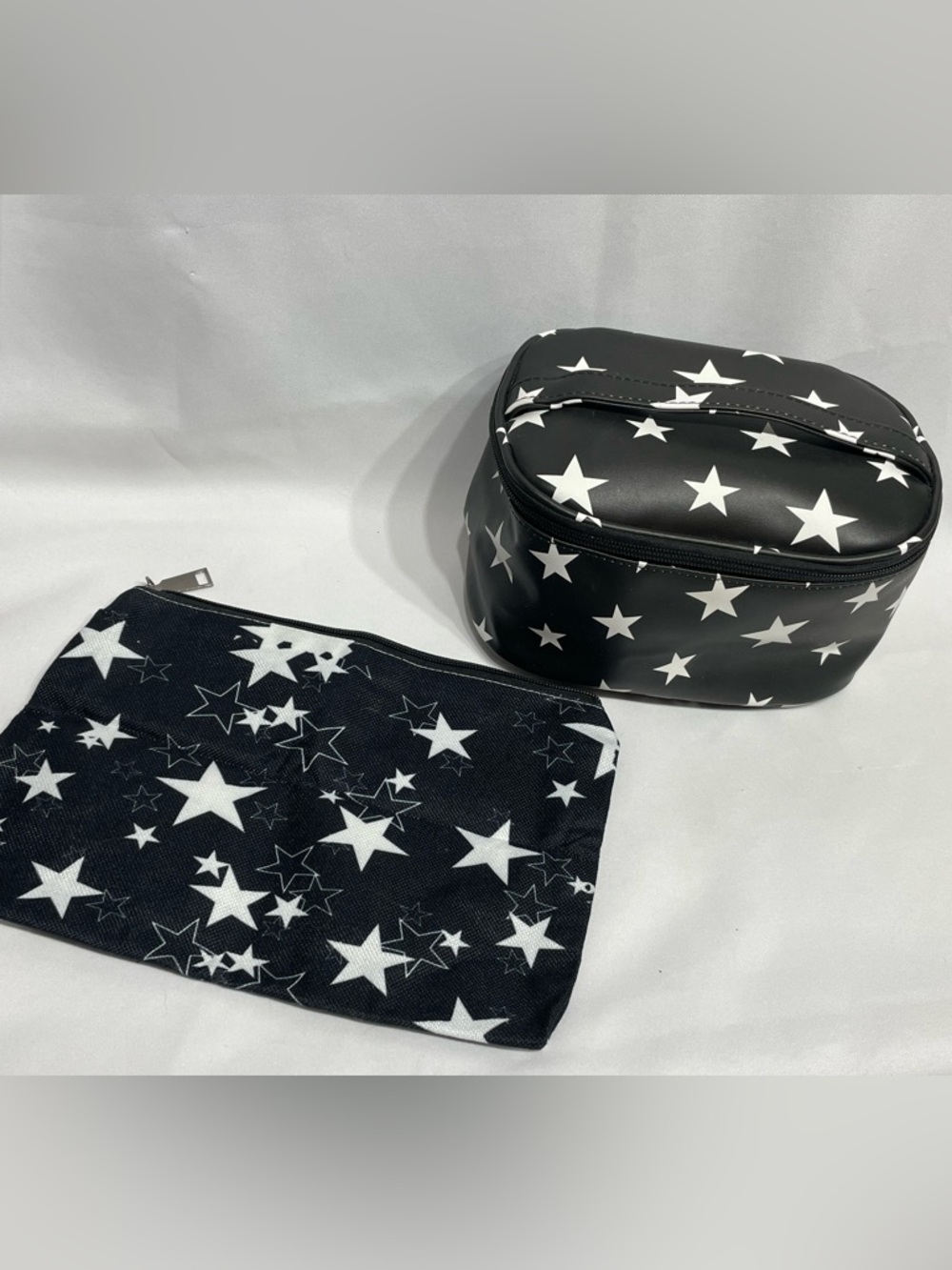 Stars Cosmetics Bag & Pouch Set Goth Alt Fun Rockstar Punk Excellent Condition